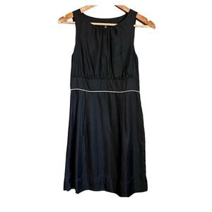 ‎Jacob black 100% silk dress lined